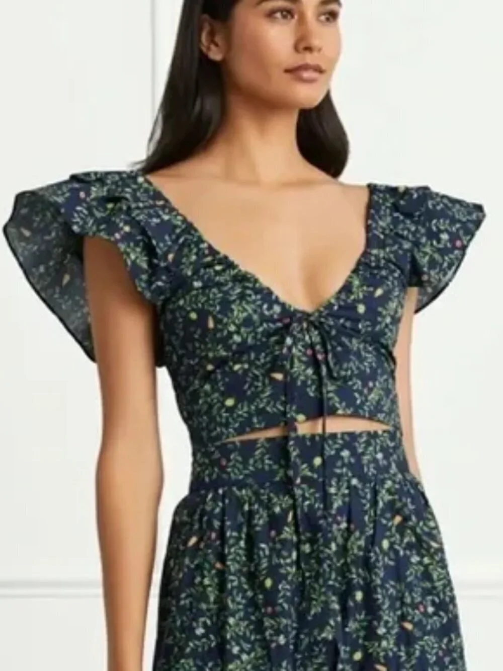 Hill House Home Alexa Top in Midnight Garden Print